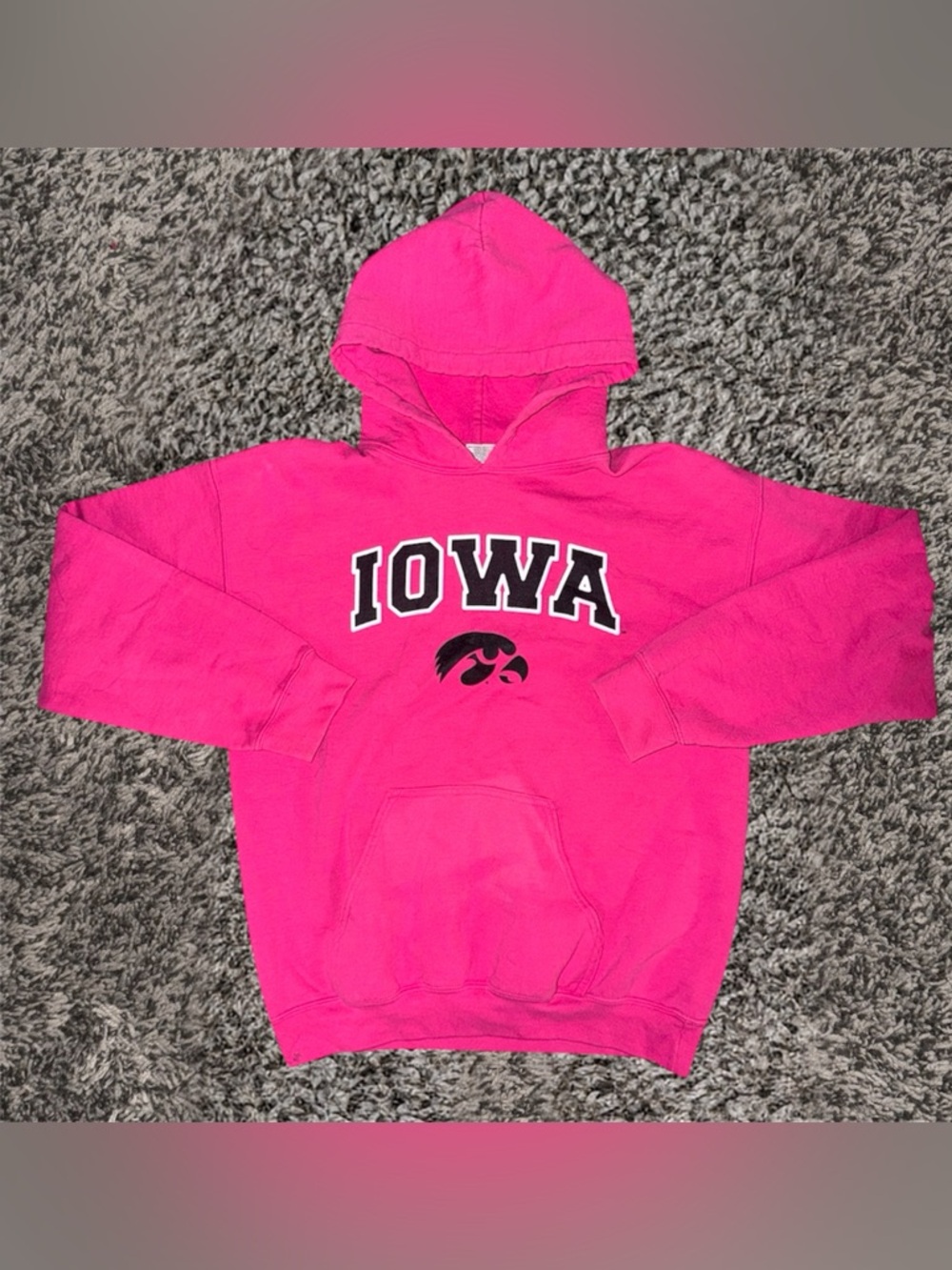 Pink Iowa Hoodie